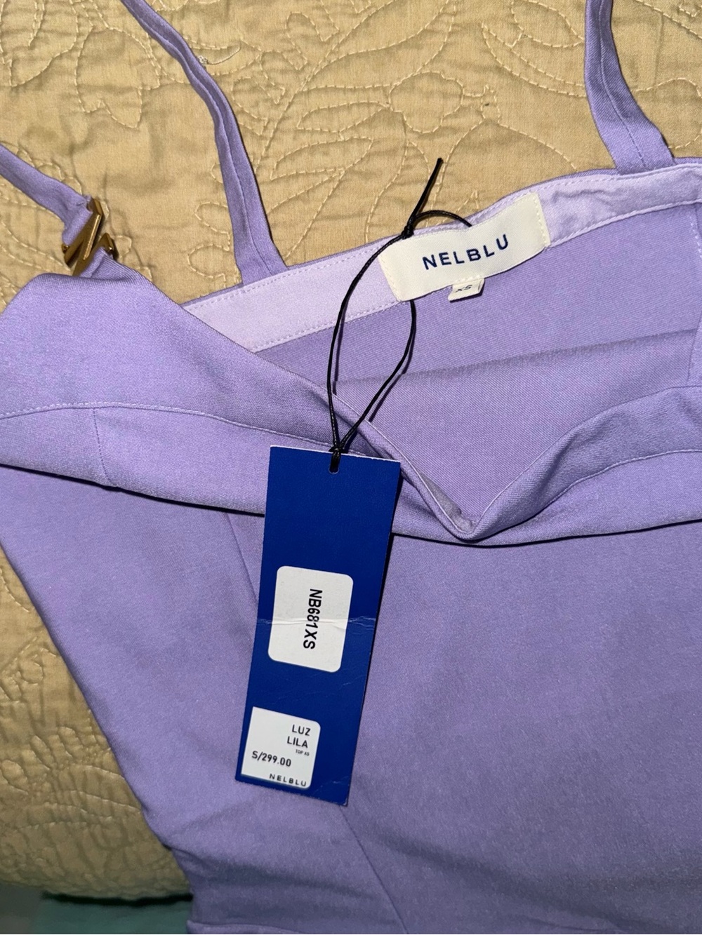 REVOLVE Lavender Square-Neck Slim-Strap tank - Picture 5 of 5